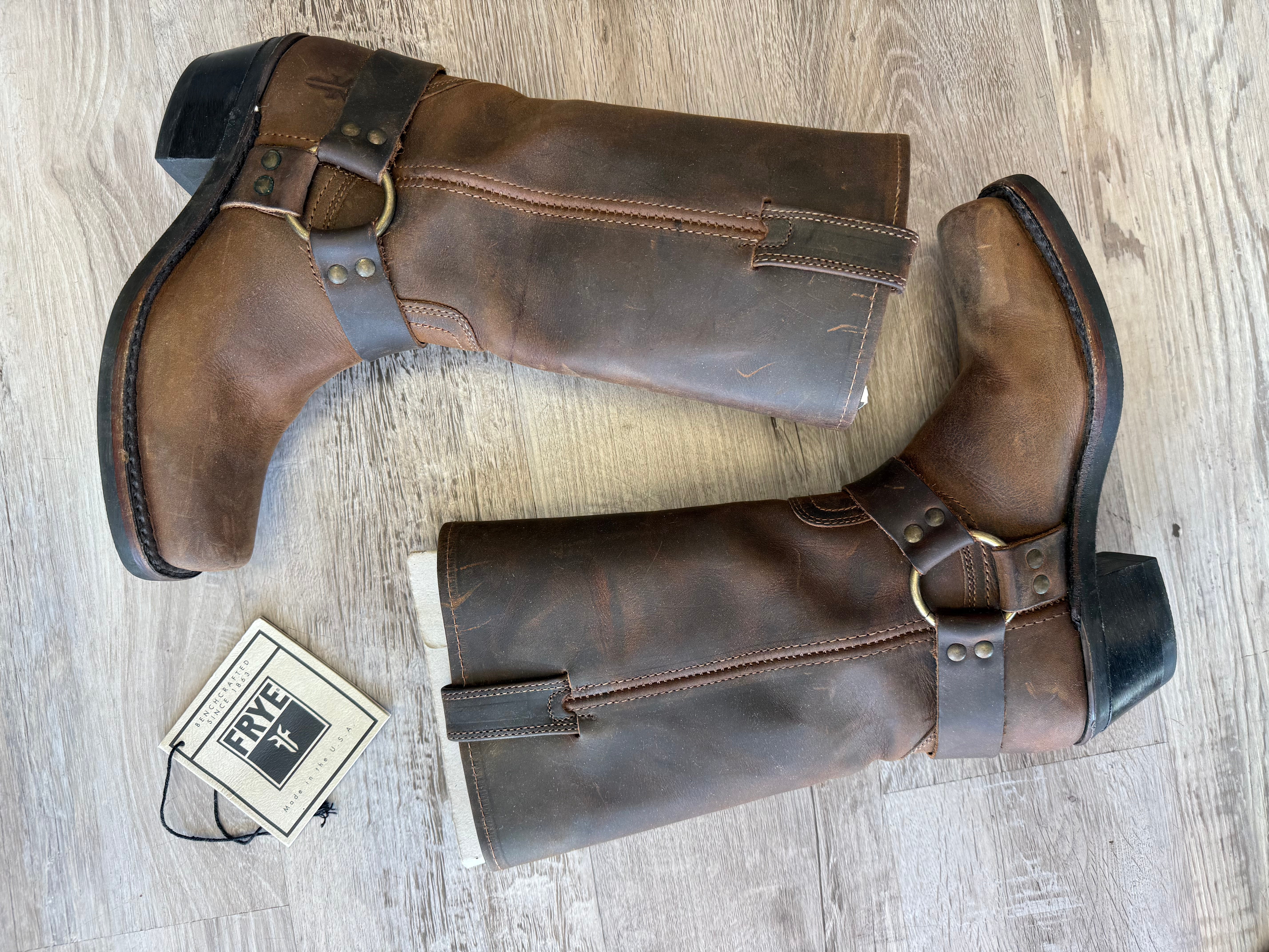 Brown Consign Frye Boots, 6.5