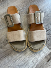 Taupe Consign L'Amour Des Pieds Sandals, 8.5