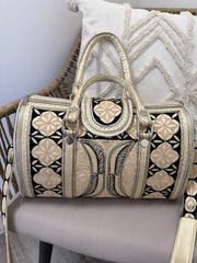 Blk/Ivory Consign Banda Bag