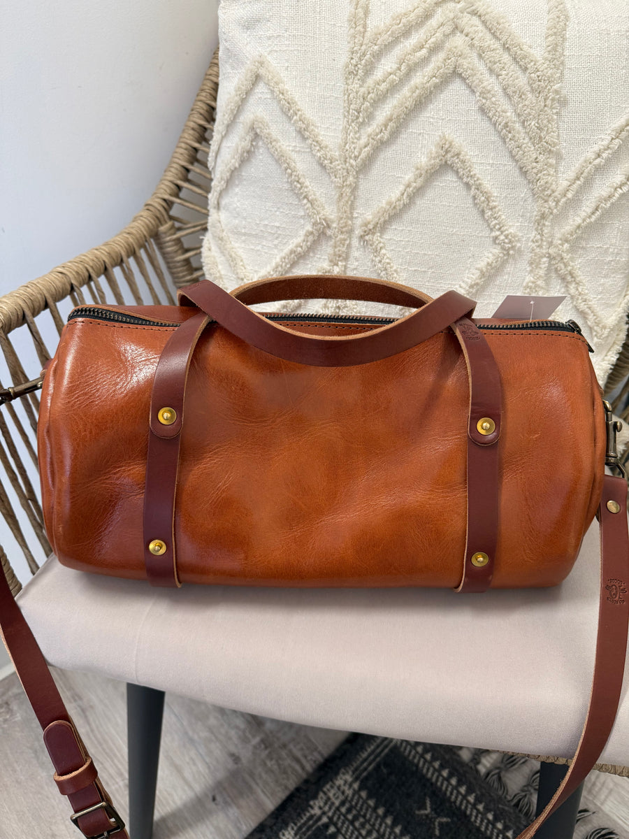 Brown Consign Go Forth Goods Leather Bag