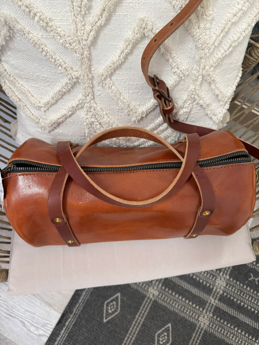 Brown Consign Go Forth Goods Leather Bag