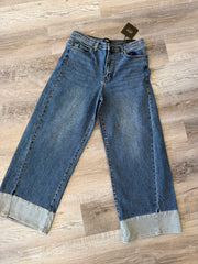 Two Tone Wide Hem Denim