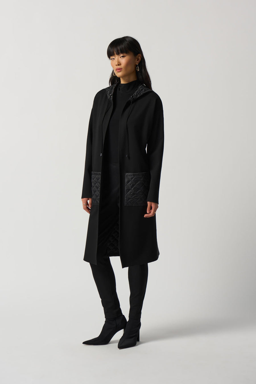 Black Consign Joseph Ribkoff Coat, 12