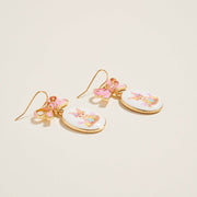 Oval Easter Enamel Earrings