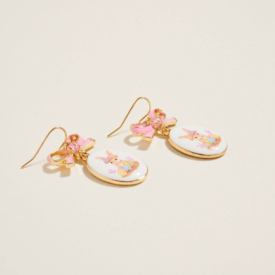 Oval Easter Enamel Earrings