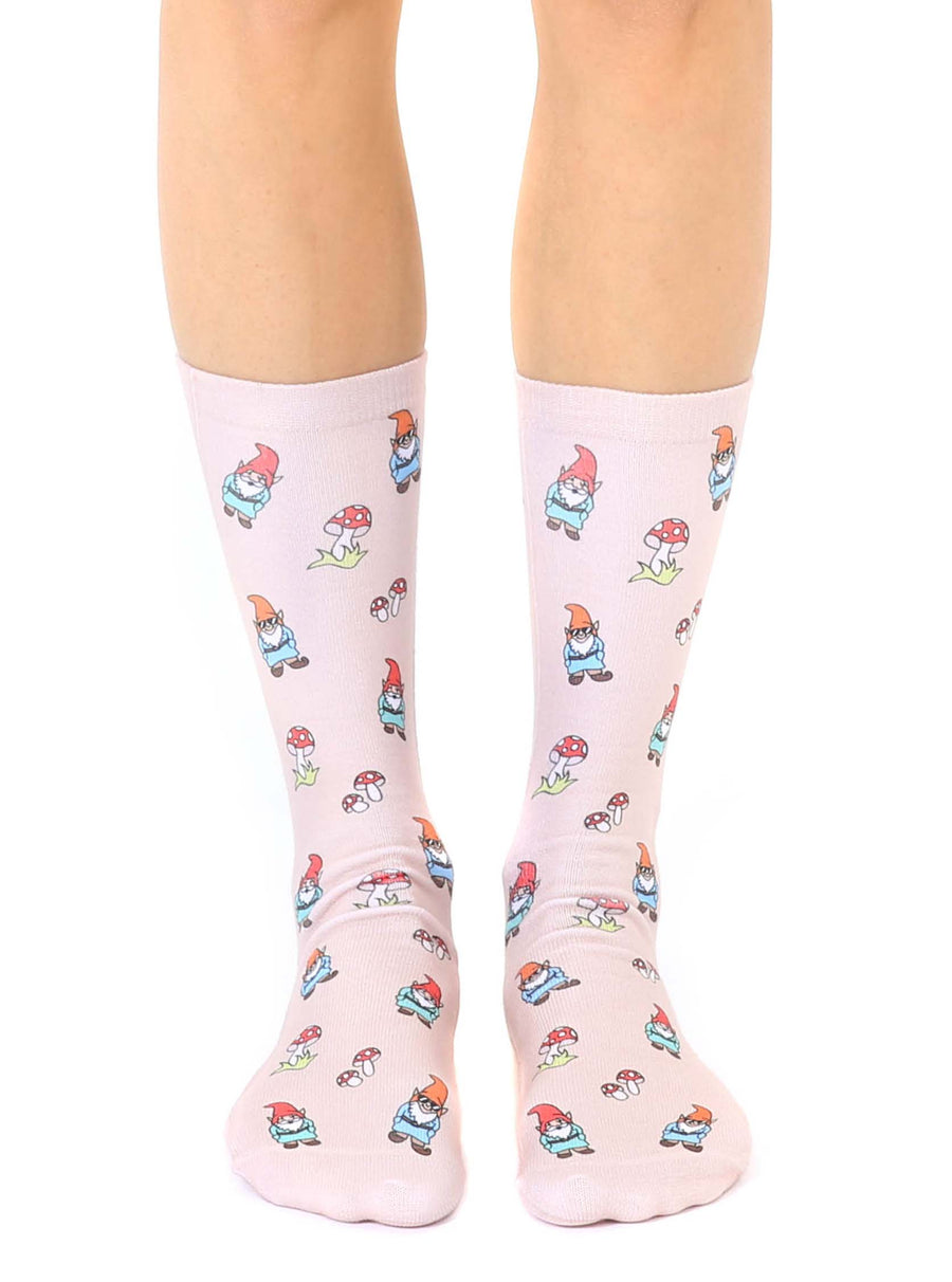 Gnomes & Mushrooms Crew Socks