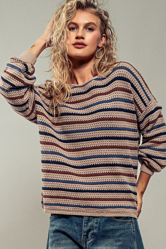 Striped Loose Sweater