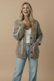 Chunky Cable Knit Cardigan