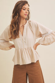 Babydoll Peplum Top