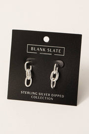 Gold Dipped Chain Drop Earrings