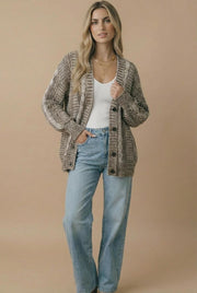 Chunky Cable Knit Cardigan