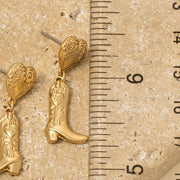 Cowboy Boots Dangle Earrings