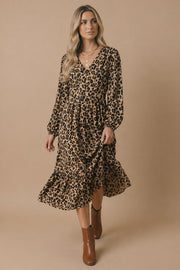 Animal Print Midi Dress