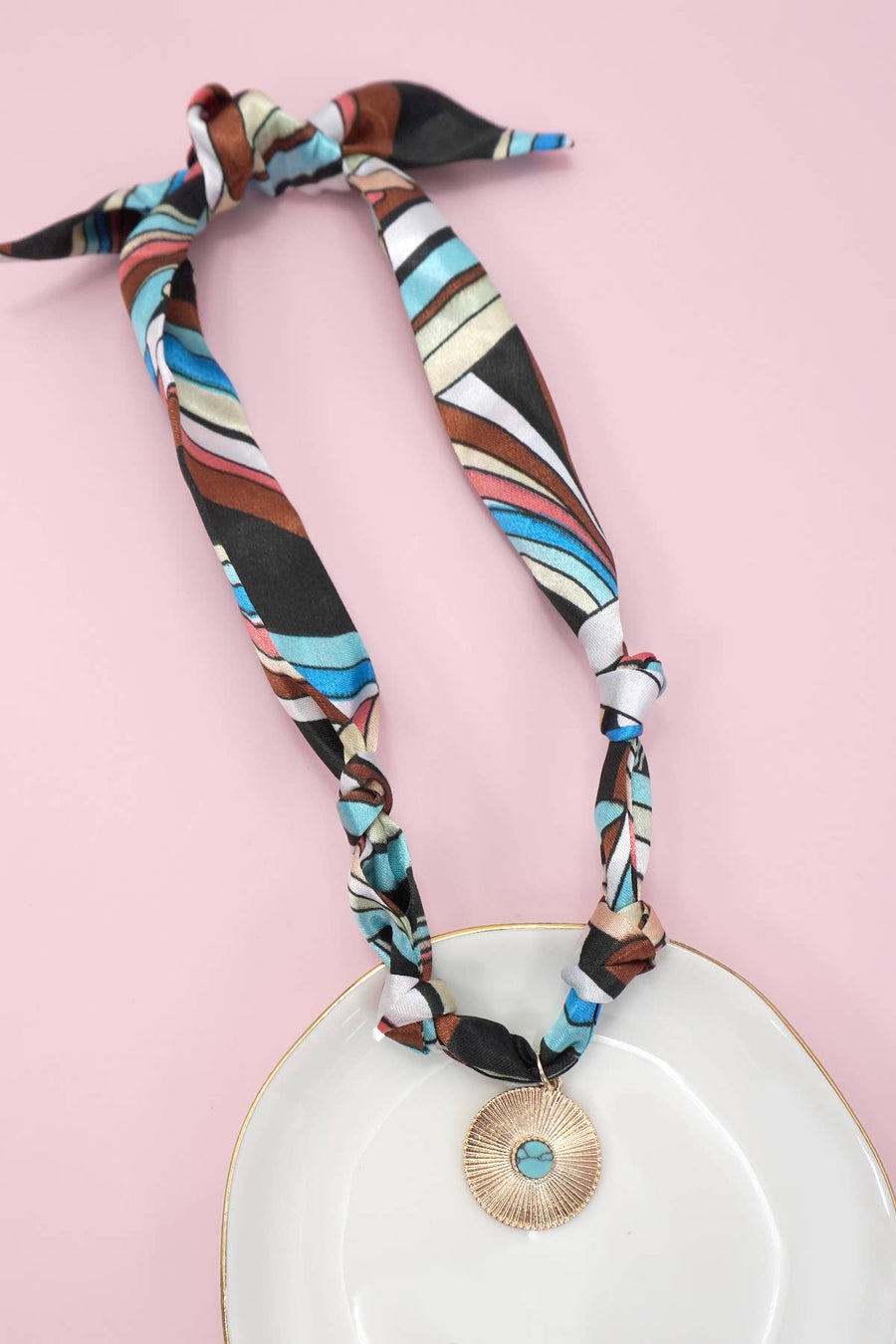 SCARF CHARM NECKLACE