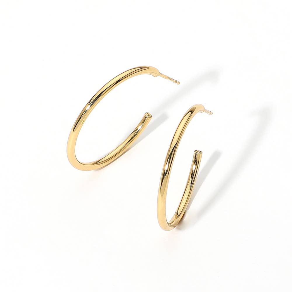 Stainless Steel Hoop Earrings