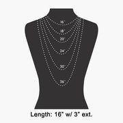 Hammered Oval Link Chain Necklace
