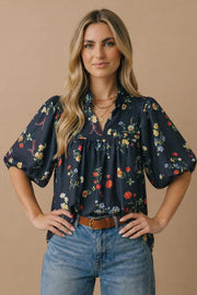 Floral Empire Waist Top