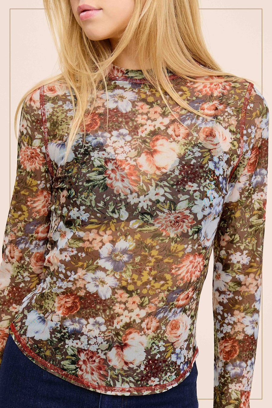 Floral Sheer Top