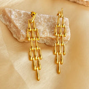 Gold Drop Elegant Drop Earrings