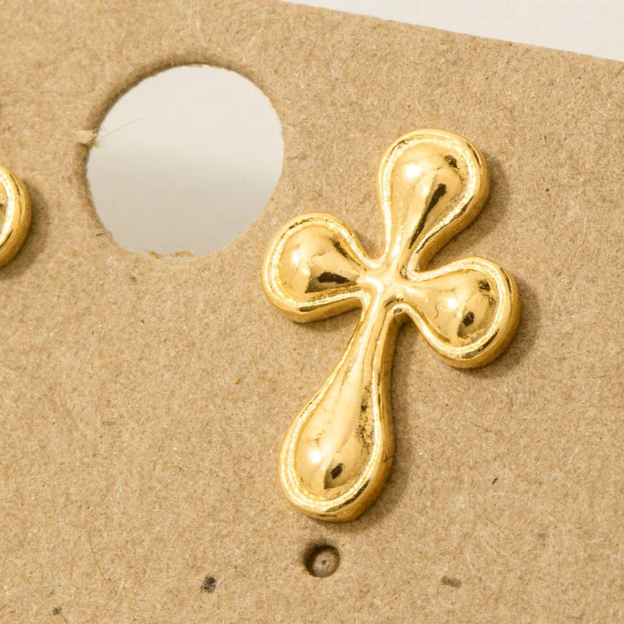Dainty Cross Stud Earrings