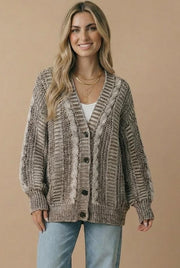 Chunky Cable Knit Cardigan