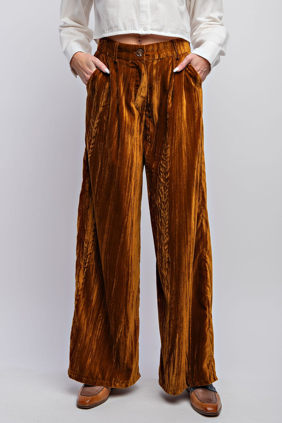 Auburn Velvet Pants