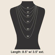 Heart Cross And Gem Pendants Chain Necklace