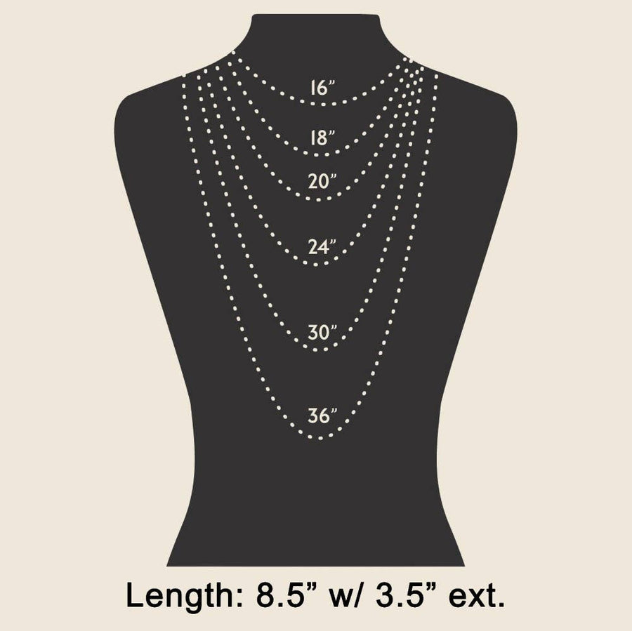 Heart Cross And Gem Pendants Chain Necklace