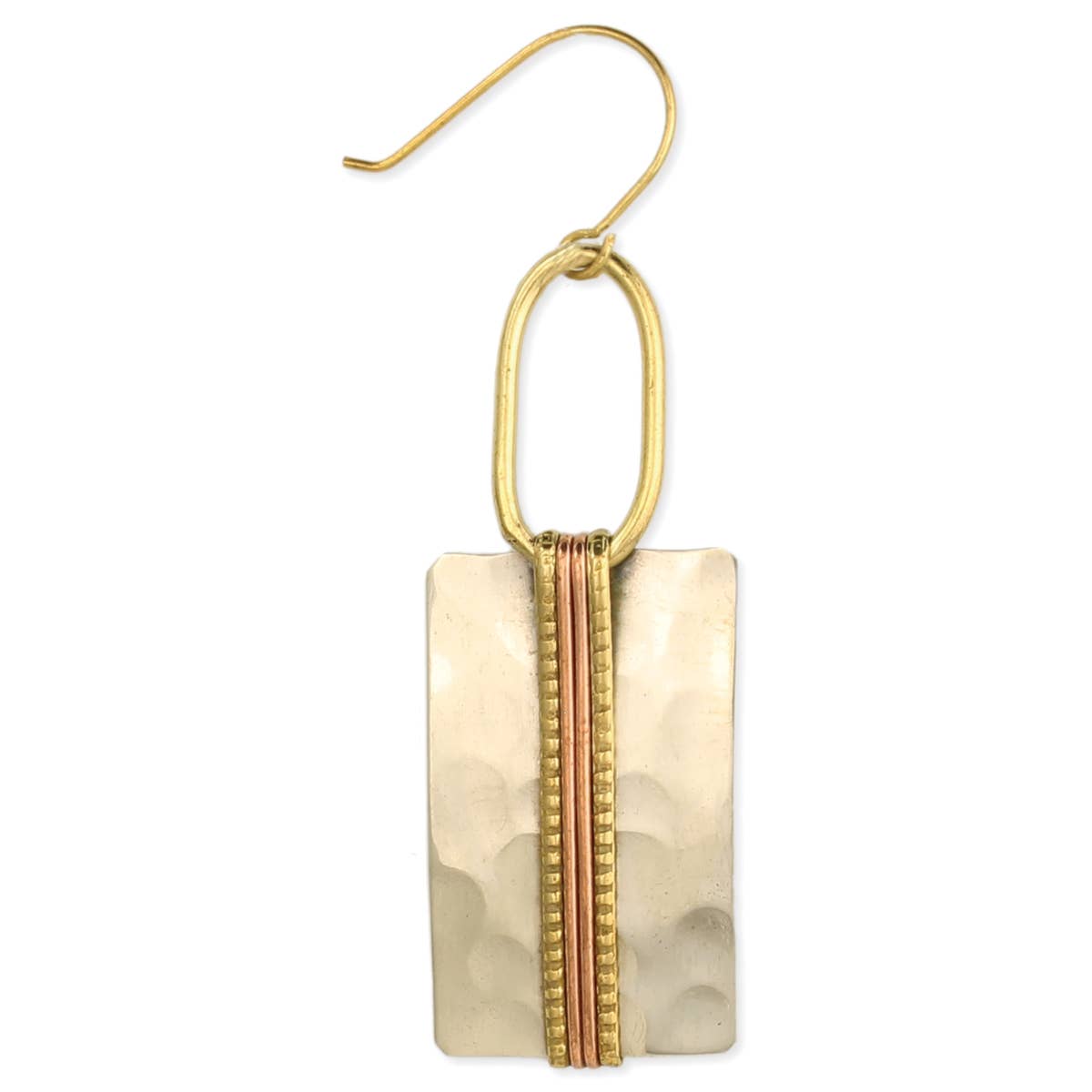 Boho Mixed Metal Bar Earring