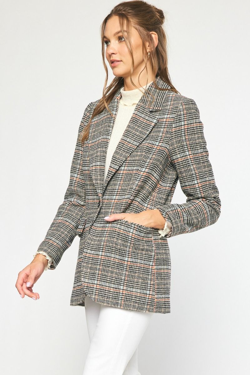 Plaid Blazer