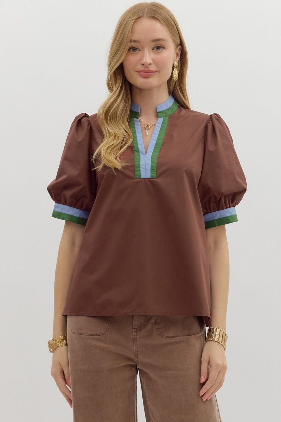 Edmond Top- Chocolate
