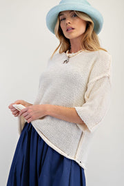 Half Sleeve Knit Top