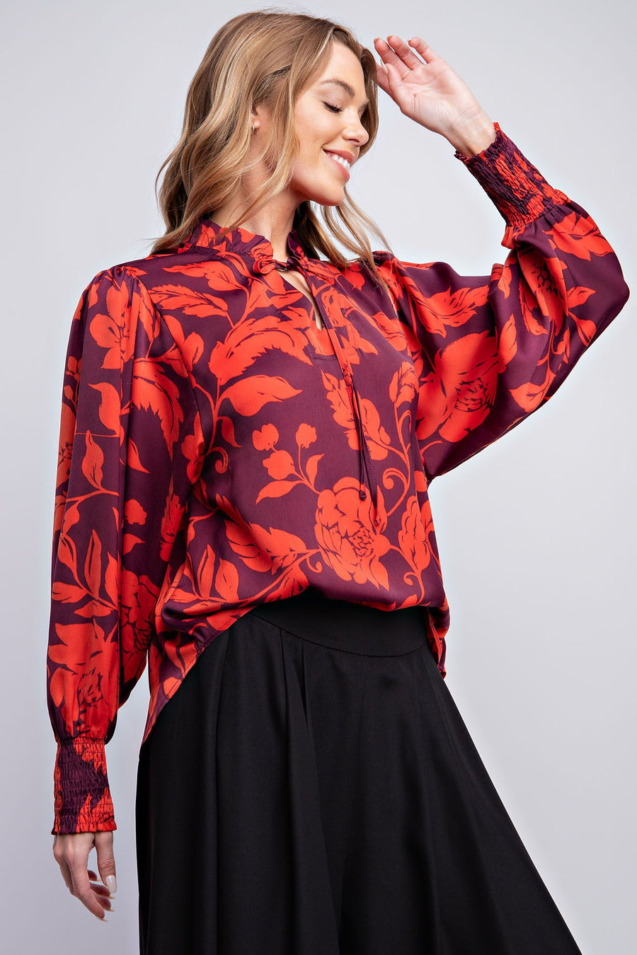 Mirabelle Satin Blouse