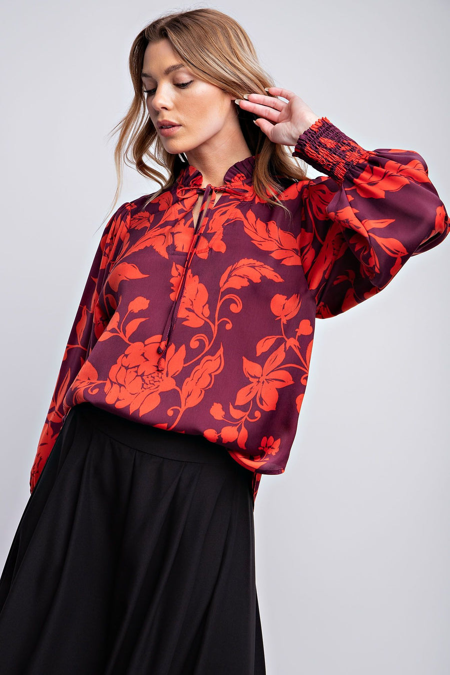 Mirabelle Satin Blouse