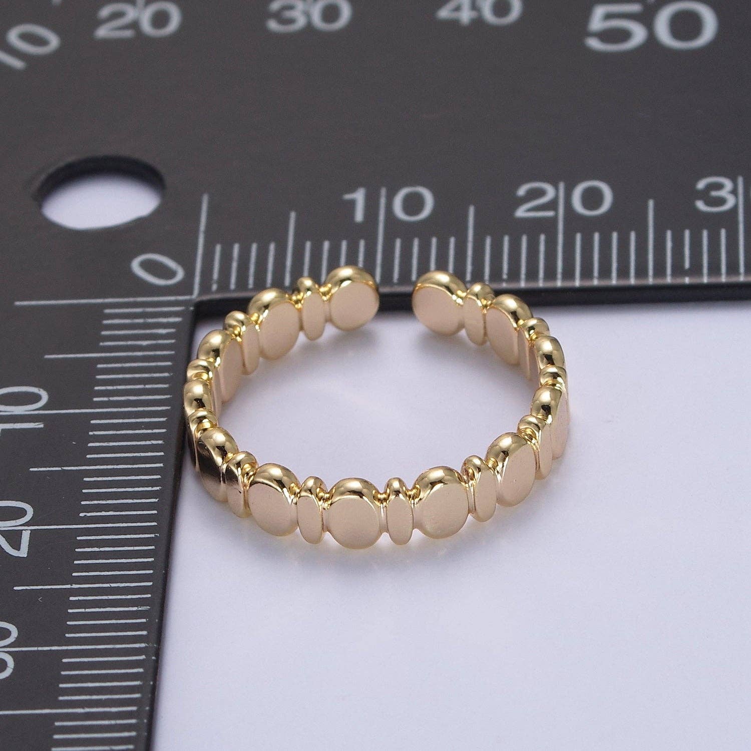 16K Gold Filled Geometric Band Ring