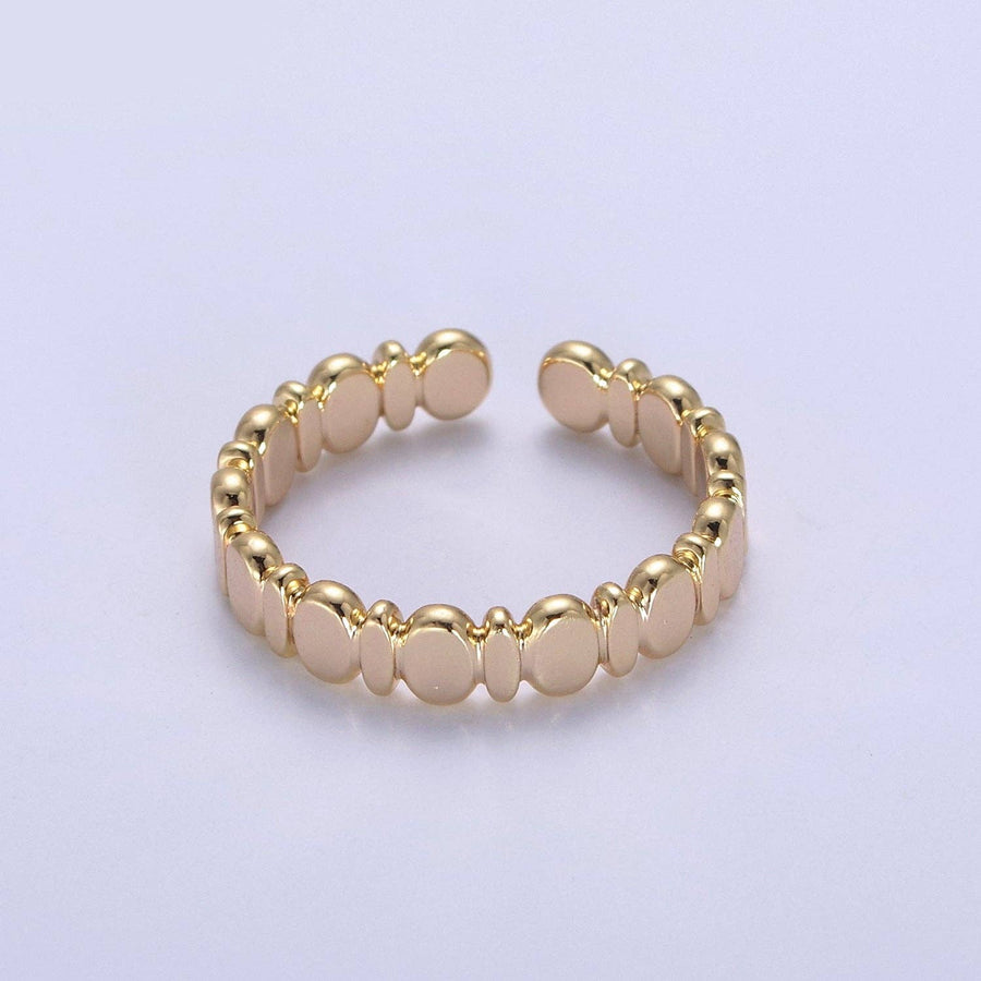 16K Gold Filled Geometric Band Ring