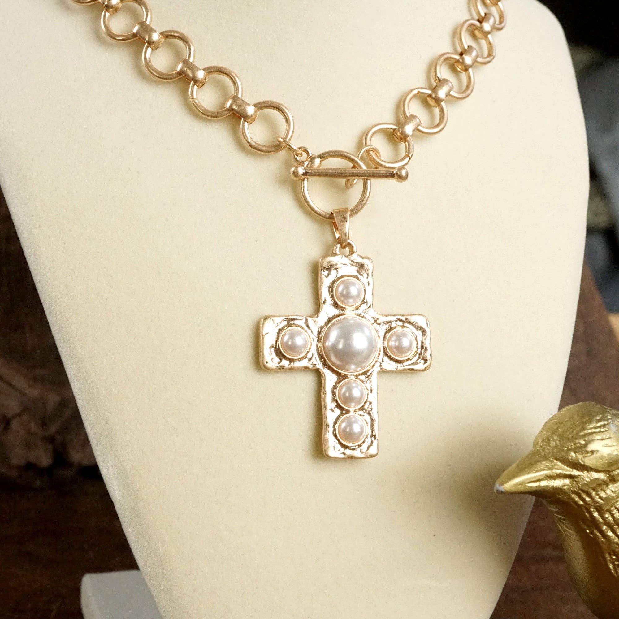 Primitive Cross Necklace
