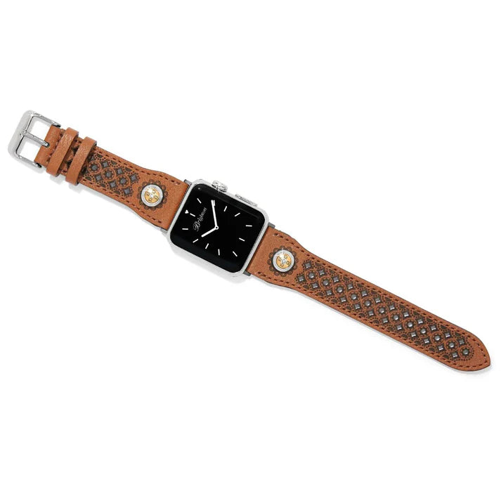 Brown Consign Leather Brighton Apple Watch Band