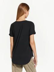 V-Neck Tee -Black